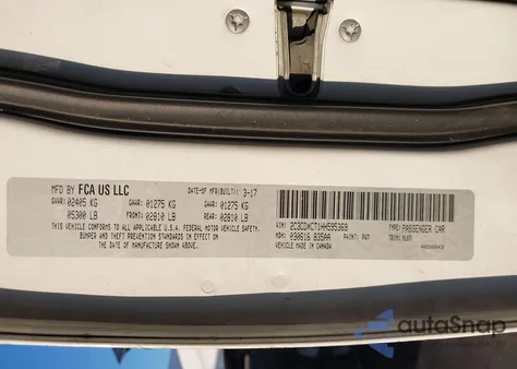 2017 Dodge Charger Daytona 340 Rwd z USA, uszkodzony, nr VIN 2C3CDXCT1HH595369